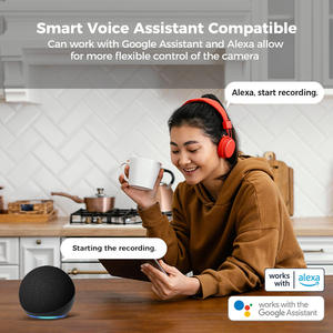 Arpha K16 <span class=keywords><strong>Tuya</strong></span> App Alexa Google <span class=keywords><strong>Assistant</strong></span> Audio bidirectionnel grand Angle extérieur sécurité domestique réseau AI double caméra - Product Image 6