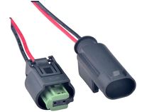 Connecteur étanche femelle 2 broches en cuivre pour capteur de température automobile, kit de bornes d'étanchéité, modèle 968405-1/1-967644-1, en nylon