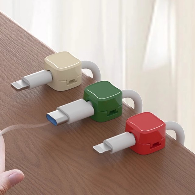 Cable Organizer Desktop Data Cable Magnetic Suction Cable Holder Storage Device Mobile Phone Charging Cable Clip Plug Holder