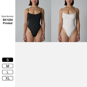 ชุดบอดี้สูทผู้หญิง Sk1204 เนื้อผ้าลูกไม้ สวมใส่สบาย แบบชิ้นเดียว เซ็กซี่ ไร้แขน ช่วยเก็บหน้าท้อง - Product Image 5