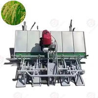 Nouveau modèle de transplanteur de riz manuel à 6 rangs avec moteur, boîte de vitesses, engrenage, roulement - pour utilisation à la ferme et à la maison, machine à semer les graines de riz