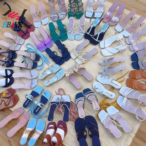Sandalias de Tacón Alto para Mujer, Nuevas, a la Moda, con Parte Superior de PU, Zapatos de Fiesta de Alta Calidad, Diseño Mixto para Todas las Temporadas, Venta al Por Mayor - Product Image 1