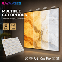 Panneau lumineux LED flexible ultra-fin découpable de taille 250x250mm, alimentation DC24V, pour décoration murale incurvée d'hôtel