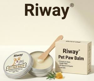 บาล์มบำรุงอุ้งเท้าสัตว์เลี้ยง Riway Natural ขนาด 60 กรัม ออร์แกนิค สำหรับสุนัขและแมว ช่วยปกป้อง ฟื้นฟู และซ่อมแซมอุ้งเท้าและจมูกที่แห้งแตก - Product Image 1