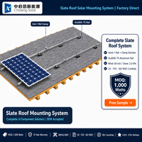 Aluminium-Solar-Montagesystem Eloxiert für Ziegeldach Schrägdach Asphaltschindeldach mit Abdichtungskit PV-Modul-Montage