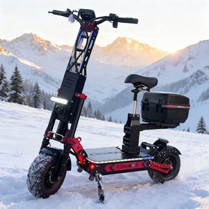 Scooter Eléctrico Geofought R8 72V 8000W 10000W 15000W, Motor Dual, Neumáticos Anchos, Todoterreno, Plegable, con Asiento - Product Image 1