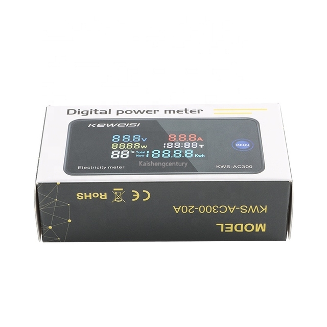KWS-AC300 Digital Power Meter Multi-function Power Monitor AC AC300V Electricity Meter Voltage and Current Meter