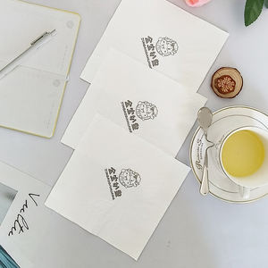 FSC sertifikalı 2 katlı bakire odun hamuru için yemek peçeteleri katlanmış sac tarzı kokteyl için özelleştirilebilir renkli baskılı tasarım - Product Image 5