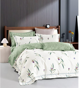 Nuevos juegos de edredón estampado de algodón Individual Doble Queen de 7 piezas, sábanas ajustables, bolsas de embalaje, juego de cama estampado - Product Image 2