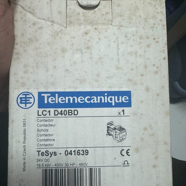 LC1D40BD D Series 3P 40A 24VDC Contactor PLC