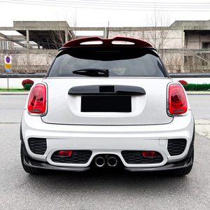 Amp-Z Mini Cooper F55 F56 F57 Jcw Rear Lip Spoiler Piano Black Carbon Fiber Texture Matte Finish Tuning Style Body Kit - Product Image 2