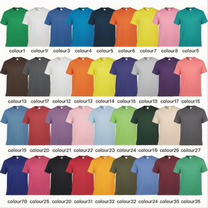 Camisetas de Manga Corta con Logotipo Personalizado al por Mayor, <span class=keywords><strong>100</strong></span>% Algodón, Tejido de Punto, Color Sólido, para Hombre y <span class=keywords><strong>Mujer</strong></span>, <span class=keywords><strong>Camiseta</strong></span> Lisa - Product Image 6