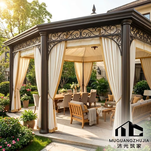 <span class=keywords><strong>Pergola</strong></span> Modulaire de Luxe en Aluminium, Écologique, Imperméable et Durable, avec Revêtement Poudré, Grande Gazebo Métallique pour Jardin - Product Image 5