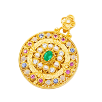 Charme moderne en argent 925 avec zircon en forme de fleur, plaqué or 18 carats, certifié NGTC, unisexe, pour un usage quotidien, mariage, anniversaire, de UM Jewelry