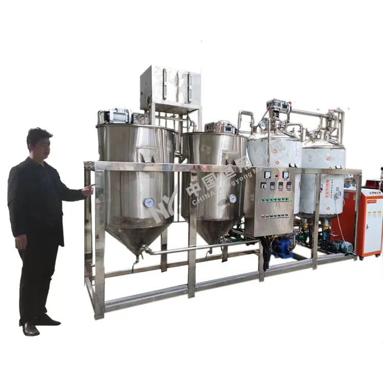 Vegetable refining equipment Malaysia cooking palm oil refinery plant oil refinery for sale