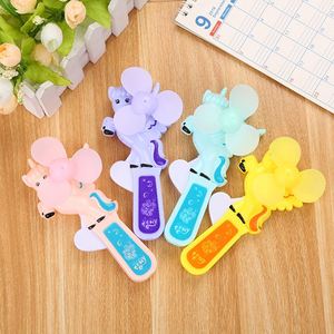 Summer Creative Children's Portable Cartoon <b>Hand</b> Press <b>Fan</b> <b>Mini</b> <b>Hand</b>-<b>held</b> Manual <b>Fans</b> Promotional Gifts for Kids Plastic - Product Image 3