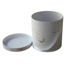 Convient pour le festival de mariage Eternal Rose Gift Box Set of Ten Round Plain Cylinder Paper Préservé Rose Bouquet Gift Packing - Product Image 5