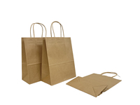 Sac en papier imprimé avec logo personnalisé Sac en papier kraft brun pour laine à tricoter avec poignée en corde Emballage cadeau Shopping