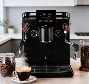 Machine à expresso commerciale au prix d'usine, contrôle de température PID, pompe rotative 9 bars, double chaudière, machine à café pour hôtels - Product Image 1