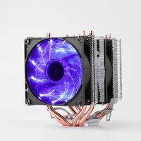 Ventilateur de refroidissement PC RGB personnalisé DC 5V 6 caloducs en cuivre avec 2 ventilateurs 92x92x25mm Contrôle de vitesse PWM Refroidisseur CPU pour boîtier d'ordinateur