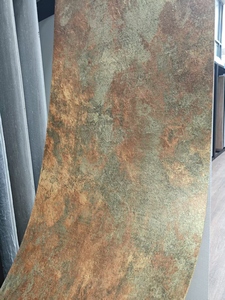 Carrelage souple en porcelaine effet <span class=keywords><strong>pierre</strong></span> calcaire dorée moderne MCM pour revêtement mural de luxe des halls <span class=keywords><strong>d</strong></span>'hôtels et des villas - Product Image 4