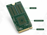 Carte PCB multicouche FR-4 haute résistance à la température personnalisée pour stockage SSD pour centre de données et serveur industriel - NVMe PCIe Gen 3-5 - Fabrication OEM
