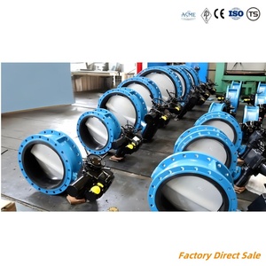 Válvula de Hierro Fundido de Alto Rendimiento y Gran Tamaño DN300 PTFE Doble Excéntrica para Agua de Mar y Gas Natural - Product Image 3
