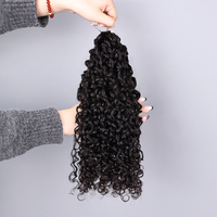 Extensions de cheveux vierges bouclés Pixie de haute qualité en gros, mèches de cheveux humains naturels pour crochet en vrac