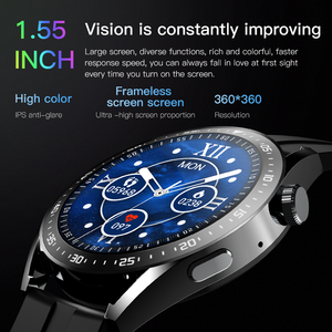 <span class=keywords><strong>Pro</strong></span> Smart <span class=keywords><strong>Watch</strong></span> Hombre frequenza cardiaca pressione sanguigna monitoraggio della salute NFC <span class=keywords><strong>Pro</strong></span> Tracker Smartwatch per donna uomo - Product Image 3