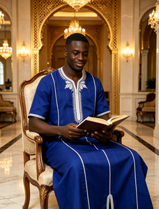 Robe Jubba CCY Koshibo pour le Ramadan, Thobe marocain brodé, Vêtement islamique, Bou Bou africain pour hommes, Kaftan musulman pour hommes, <span class=keywords><strong>Djellaba</strong></span> - Product Image 3