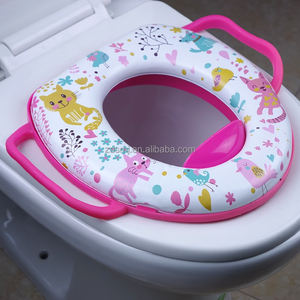 Orinal suave para entrenamiento, base colorida, Impresión de PVC, asiento de <span class=keywords><strong>inodoro</strong></span> para bebés/niños, asiento de orinal fácil de limpiar - Product Image 3