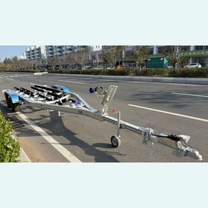 <span class=keywords><strong>Remorque</strong></span> de <span class=keywords><strong>bateau</strong></span> en aluminium avec essieux tandem de 27 pieds (8,2 m), lits superposés en bois, frein hydraulique, VIN CE DOT pour le transport et le déplacement de bateaux - Product Image 3