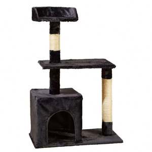 2024 New Eco-Friendly Wood & Sisal Cat Tree Toy House with Climbing and <b>Scratching</b> Features for Cats - Product Image 1