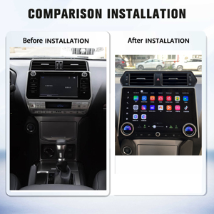 วิทยุติดรถยนต์ระบบ Android 13 ขนาด 13.3 นิ้ว พร้อมระบบนำทาง GPS สำหรับรถยนต์ Toyota Land Cruiser Prado ปี 2010-2023 หน้าจอแนวตั้ง Octa Core รองรับ Wireless Carplay - Product Image 2