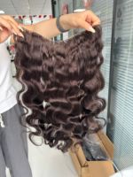 Nouvelle Offre Spéciale : Extensions de Cheveux Naturels Vierge Faits Main en Forme de U avec Dentelle, Alignement des Cuticules, pour Femmes, à Clipser en V