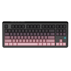 สวิตช์ Ak870 Plus (ไล่เฉดสีพิมพ์ด้านข้าง) คีย์บอร์ดแบบกลไก RGB สามโหมดแบบ DIY สวิตช์ Ak870 Plus (พิมพ์ด้านข้างสีชมพู) - Product Image 1