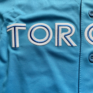 Camiseta de Béisbol Personalizada con Logotipo Bordado de los Toronto Jays, Uniforme de Béisbol de Secado Rápido y Transpirable, Manga Corta, Unisex - Product Image 4