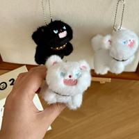 Porte-clés chat mignon en peluche, pendentif, jouet chaton, anime, animal en peluche, porte-monnaie, porte-monnaie