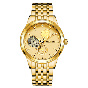 Reloj mecánico automático para hombre de alta calidad con correa de acero resistente al agua, ideal para uso empresarial y casual. - Product Image 2