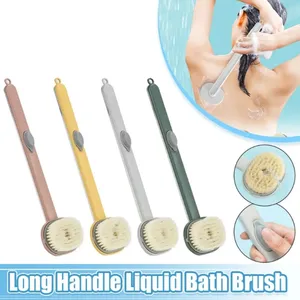 Brosse de bain liquide à long manche, éponge exfoliante pour le corps, masseur de douche, outil de soin de la peau entièrement naturel - Product Image 5