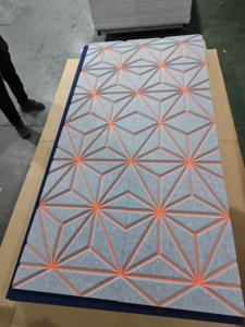 高密度音響天井パネル防音壁パネル音響ポリエステルPET音響パネル - Product Image 4