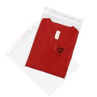 Impression de logo personnalisé, emballage transparent pour vêtements refermable, sac en plastique OPP, sac en polypropylène BOPP transparent avec bande adhésive autocollante