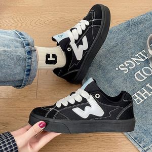 Chaussures en toile unisexes style universitaire coréen, semelle épaisse, tendance, décontractées, pour l'extérieur, style skate - Product Image 5