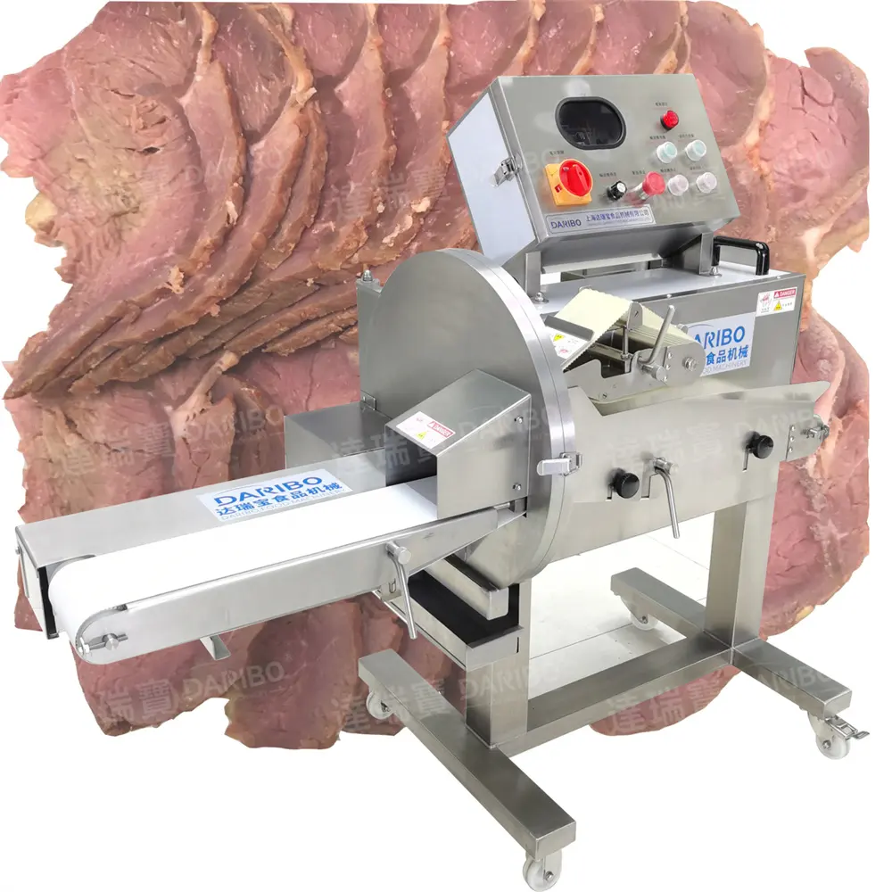 DARIBO 120 Automatic Beef Cooked Slicing Machine Beef Dicing Machine for Sausage Ham