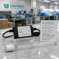Lampe germicide UV T5 30W 220V avec ballast électronique et transformateur, certifiée CE, démarrage par préchauffage