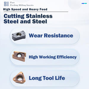 <span class=keywords><strong>Cuchillas</strong></span> de fresado de <span class=keywords><strong>cobalto</strong></span> de carburo de tungsteno LNMU/4NKT/LNPU/LNMX/3PKT/LOGU Inserto Cnc Insertos de fresado de alimentación rápida de carburo de tungsteno - Product Image 5