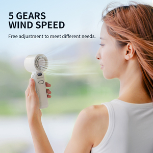 Новое поступление, портативный складной мини-вентилятор с цифровым дисплеем - Product Image 4