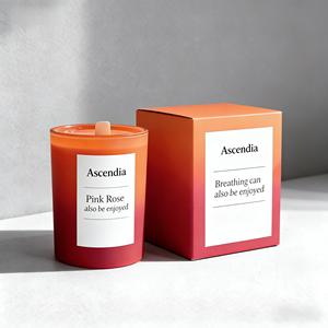 Bougie en cire de soja personnalisable CWM dans un bocal en verre, design moderne pour les mariages, les célébrations du Nouvel An chinois, aromathérapie artisanale - Product Image 1