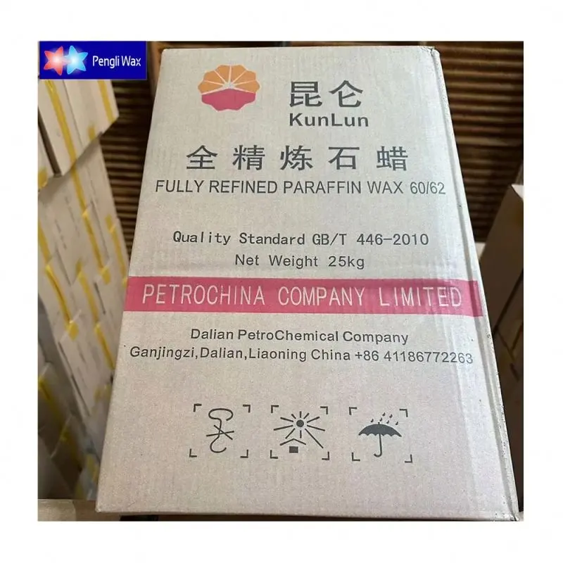 Cera de parafina Pengli para velas esculpidas Cera de parafina 58-60 semi-refinada