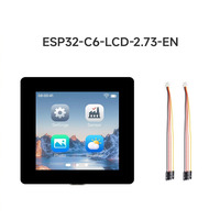 Papan Pengembangan Layar LCD ESP32-C6 2,73 inci, Resolusi 320 x 320, 262K Warna, Wi-Fi 6, 5, Komunikasi Nirkabel